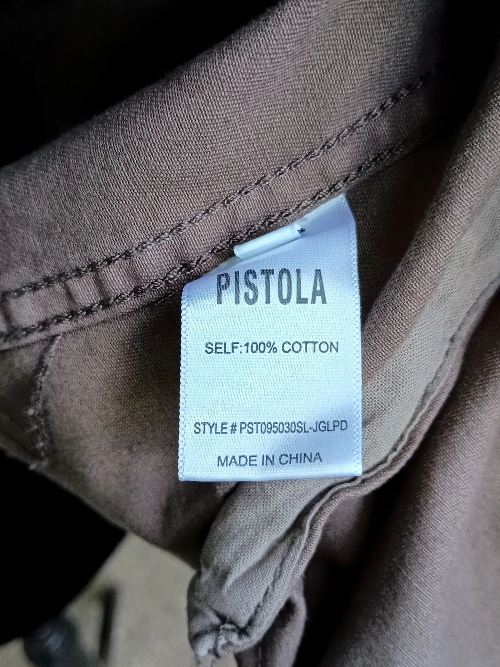 Pistola Anthropologie 100% Cotton Brown Leopard Print Utility Jacket_M - Picture 7 of 7